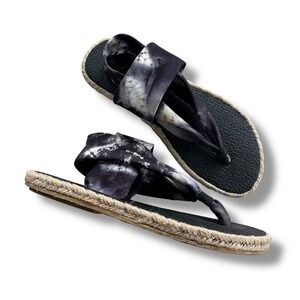 Nalho 9 Black Tan Tie Dye Ganika Yoga Mat Memory Foam Espadrille
Comfort Sandals